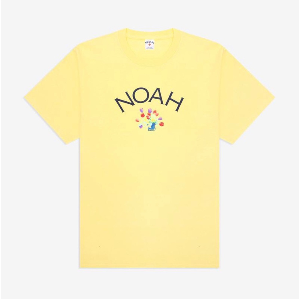 Noah x Tom Wesselmann Yellow Daffodil Logo tee